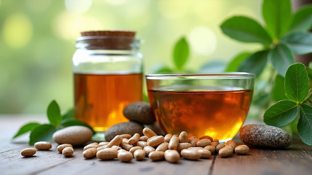 Herbal tea and supplement jars